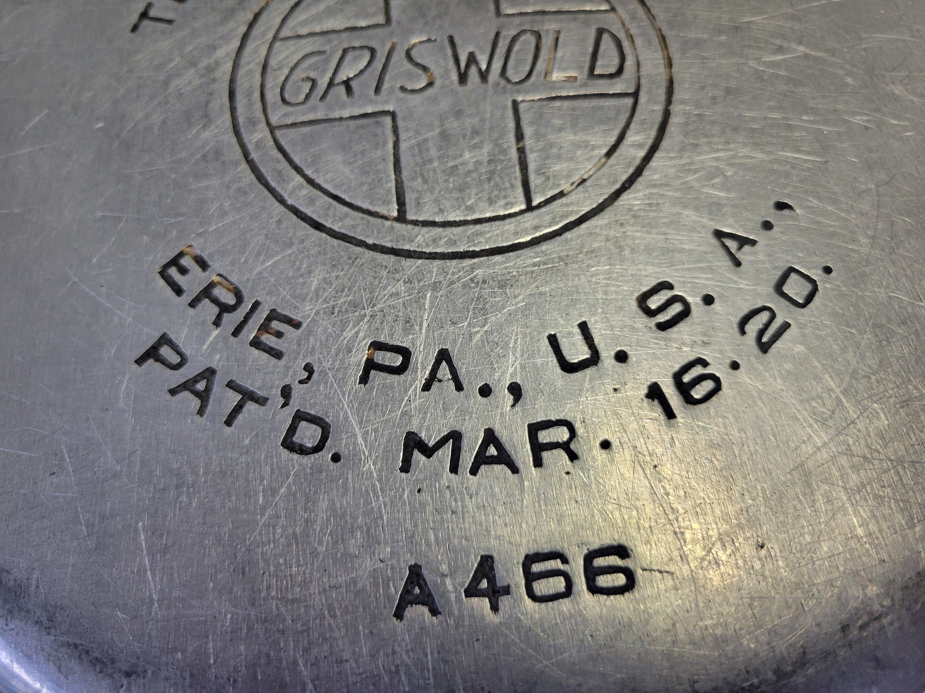 Griswold Cast Aluminum 9 A 466 Wire Handle 6 Qt Dutch Oven 