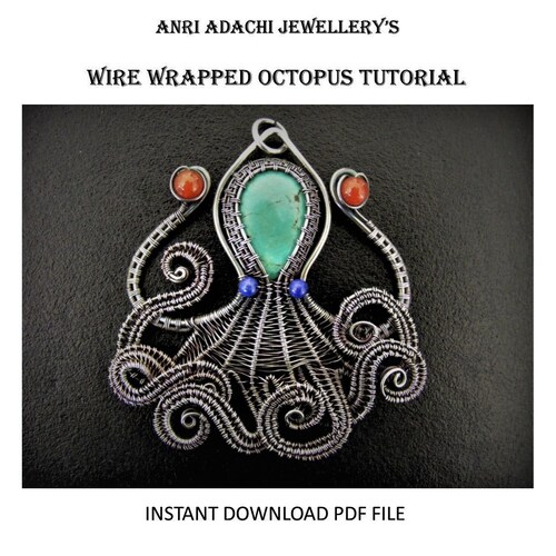 Wire Wrapped Octopus Pendant Tutorial Kraken Necklace Etsy