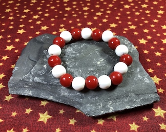 Kyo's Bracelet - Red/White (8 inches)