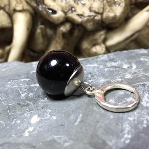 Earrings - Onyx Black, Silver