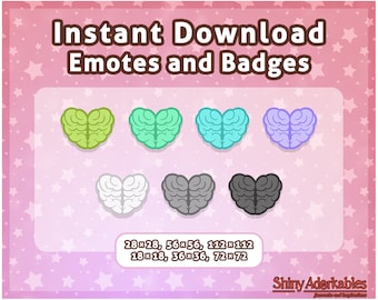 2nd Brain Heart Emojis for Streaming, Twitch, Discord, youtube