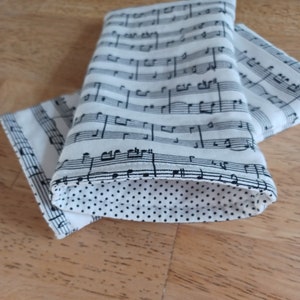Eyeglasses case, Sunglasses case, glasses sleeve, fabric sunglasses case, soft eyeglass case, music gifts , music teacher gifts