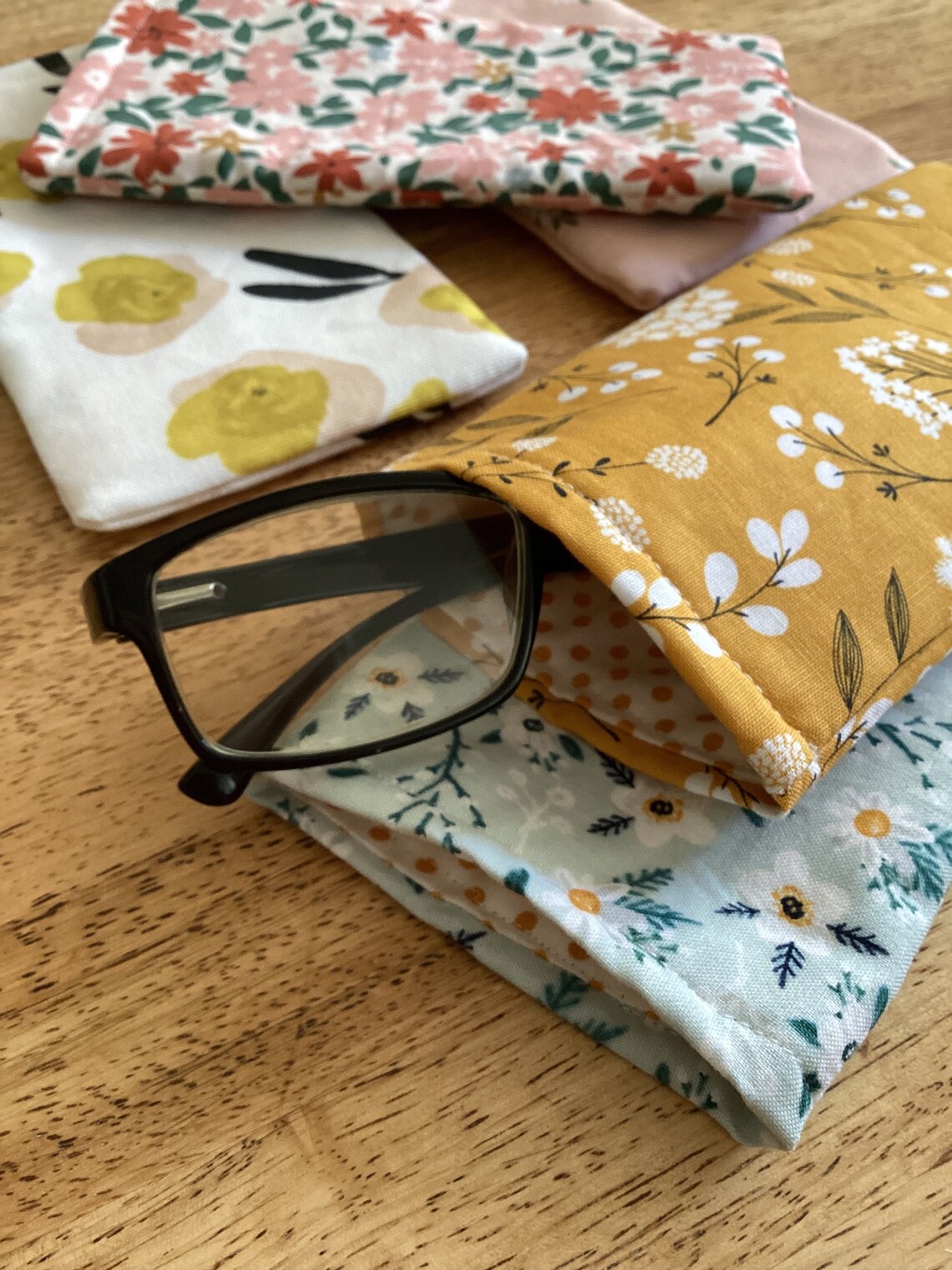 Floral Glasses Case Sunglasses Case Glasses Sleeve Fabric Sunglass Case