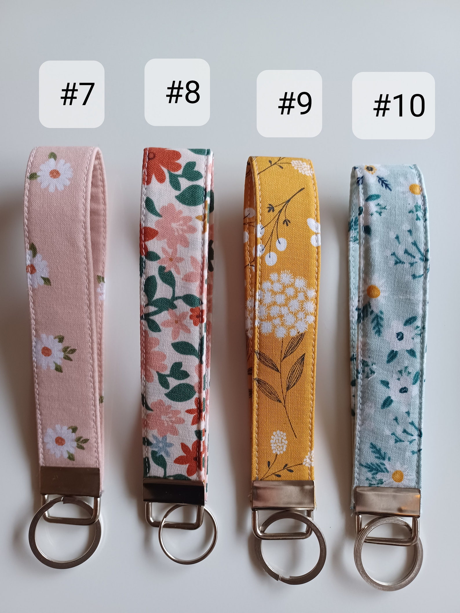 Handmade Fabric Wristlet Keychain, Key Fob Wristlet, Keychain Wristlet ...