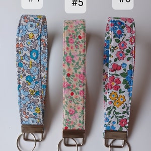Handmade Fabric Wristlet Keychain, Key Fob Wristlet, Keychain Wristlet ...