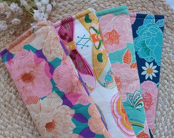 Handmade Floral Fabric Eyeglasses Case: Soft Glasses Sleeve