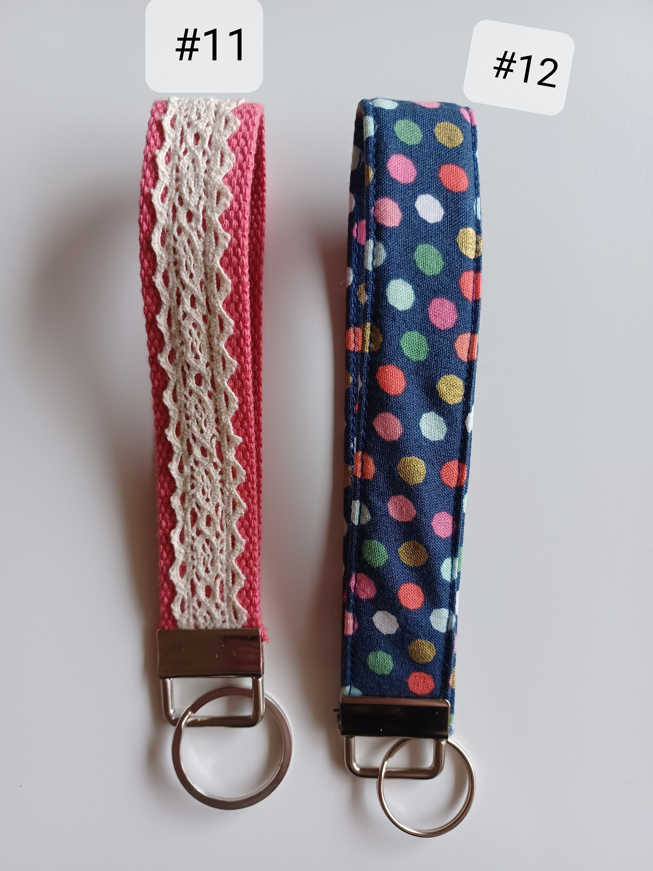 Handmade Fabric Wristlet Keychain, Key Fob Wristlet, Keychain Wristlet ...