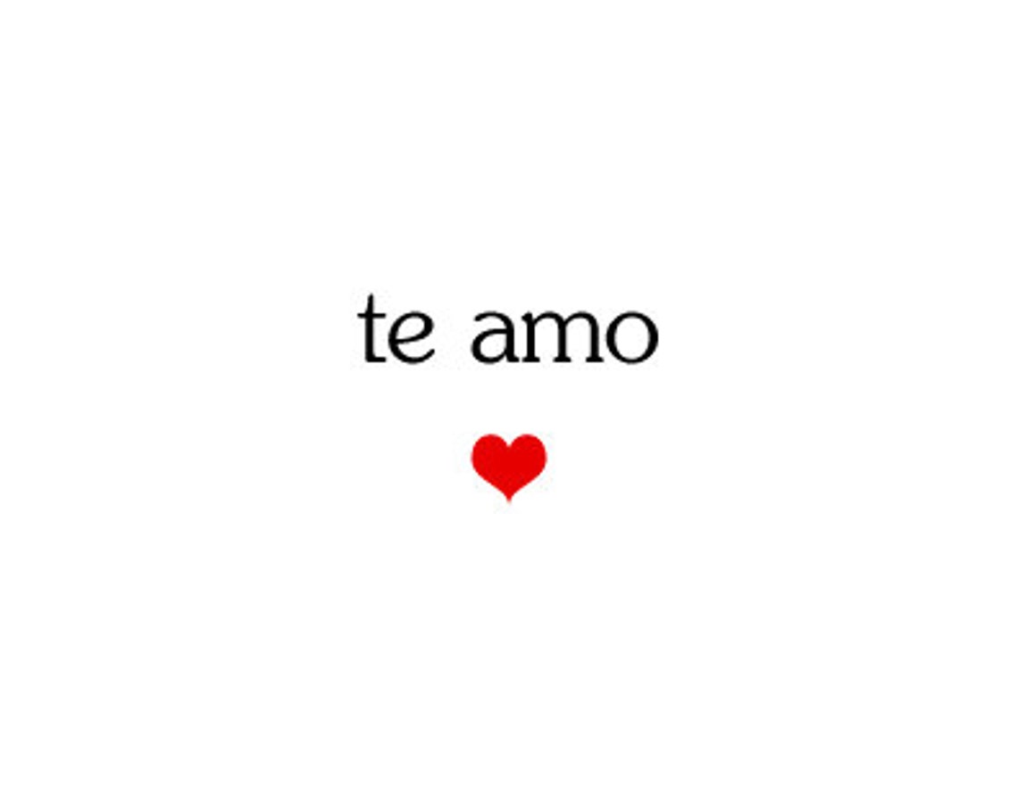 Ich liebe dich auf Spanisch Karte für ihn oder sie Te Amo Geschenk für