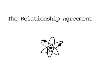 Card for boyfriend or girlfriend - The BIG BANG THEORY Relationship Agreement - Husband, Wife, Geek or Nerd  for Valentines
