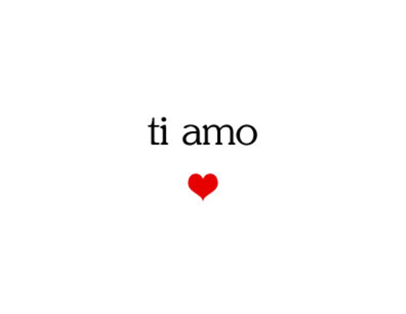 I Love You in Italian Card for Him or Her Ti Amo Gift Etsy