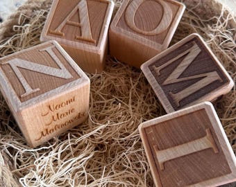 Bestseller Bundle - Personalized Name Blocks + Baby Birth Block