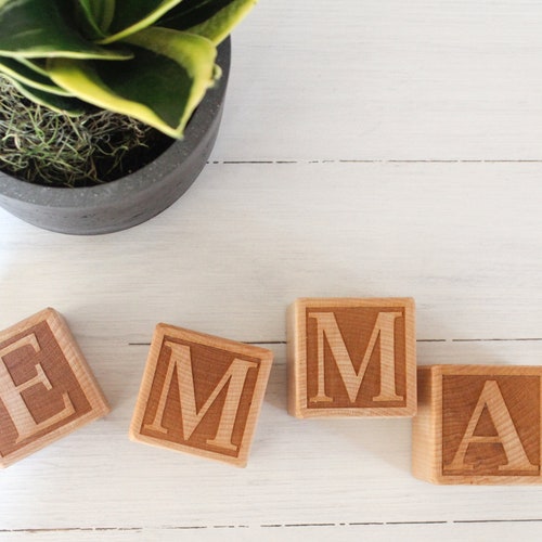 50 Unfinished Wood Blocks Wood Baby Blocks 1 1/2 Etsy