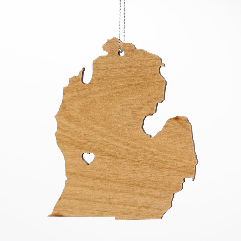 Personalized Wood State Ornament image 3