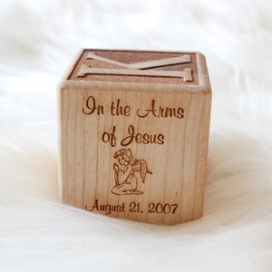 Personalized Wood Memorial Block