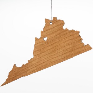 Personalized Wood State Ornament image 2