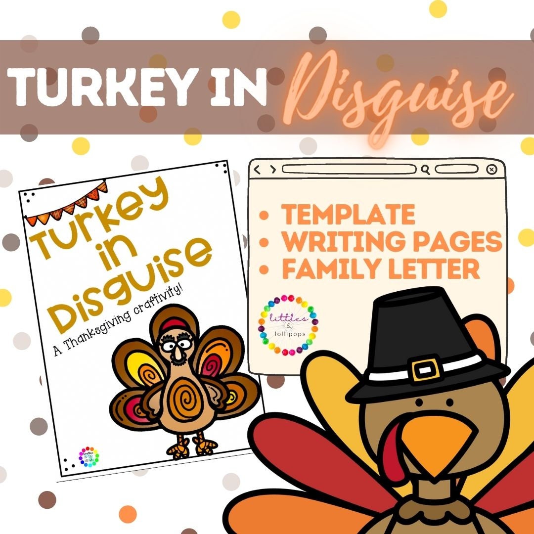 Turkey in Disguise Thanksgiving Creative Writing Fun Activity