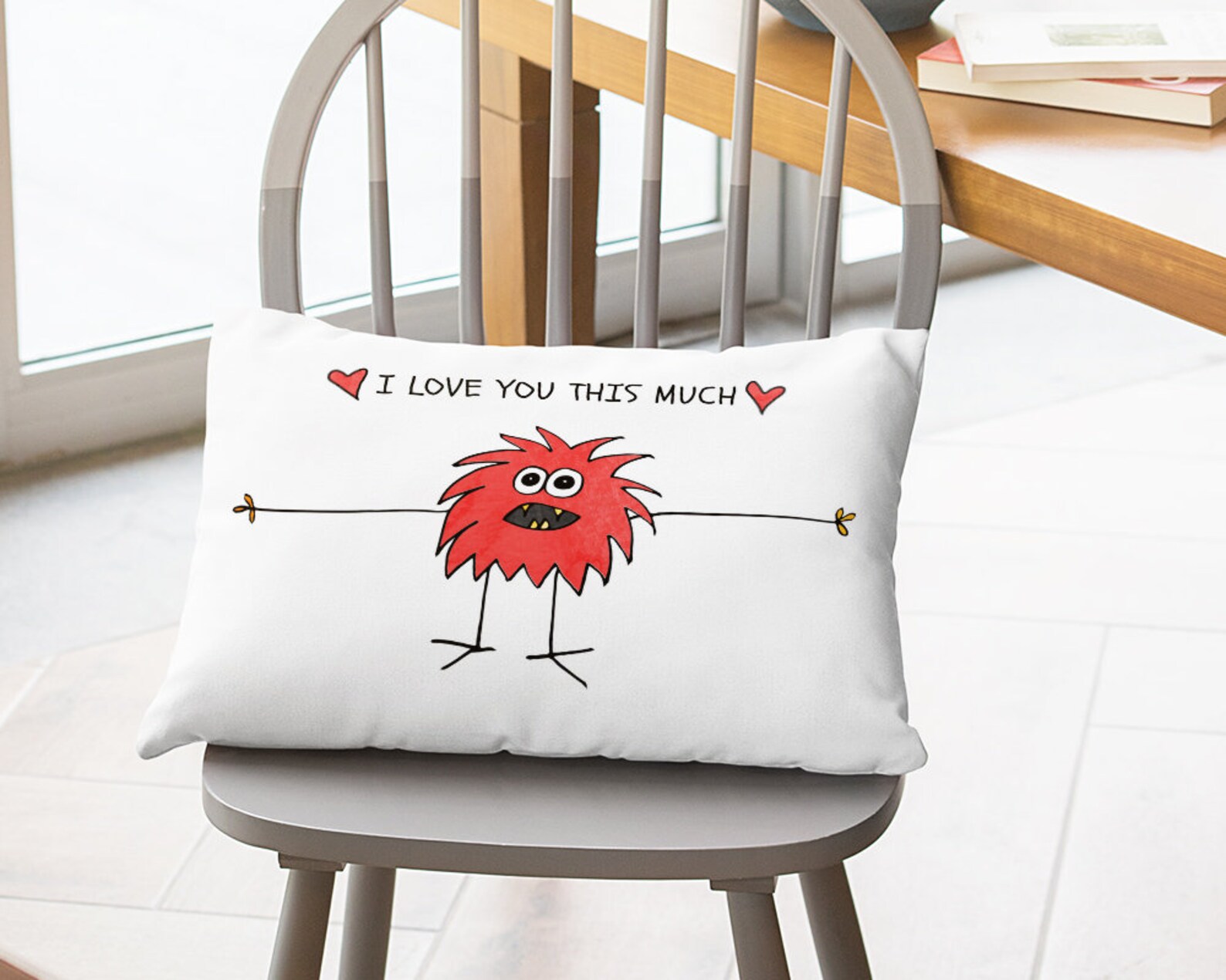 I LOVE YOU pillow Decorative pillow Valentines gift for Etsy