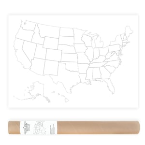 Affiche carte des Etats-Unis, carte de voyage des Etats-Unis, affiche de carte des Etats-Unis, art mural carte des Etats-Unis, carte des Etats-Unis affiche, affiche de carte de voyage des Etats-Unis, affiche de carte de contours des Etats-Unis