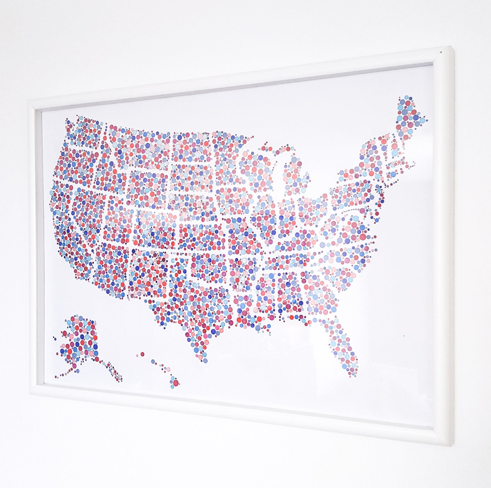 US Map Coloring Poster USA Map Poster Adult Coloring Poster Etsy