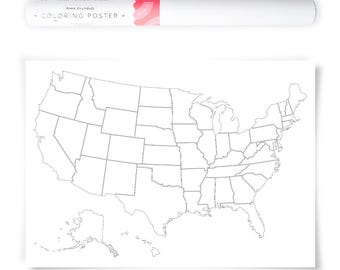 USA Map Poster, Us Travel Map United States, US Map Poster, US Map Wall Art, Map Usa Poster, Usa Travel Map Poster, Usa Outlines Map Poster
