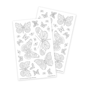 Volwassen kleurplaten stickers, stickers passie planner, mandala stickers, planner verslaafde, regenboog vlinder stickers, mandala kleurplaten