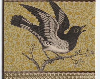 6"x6" BIRD 2 Ceramic Tile Trivet with cork back