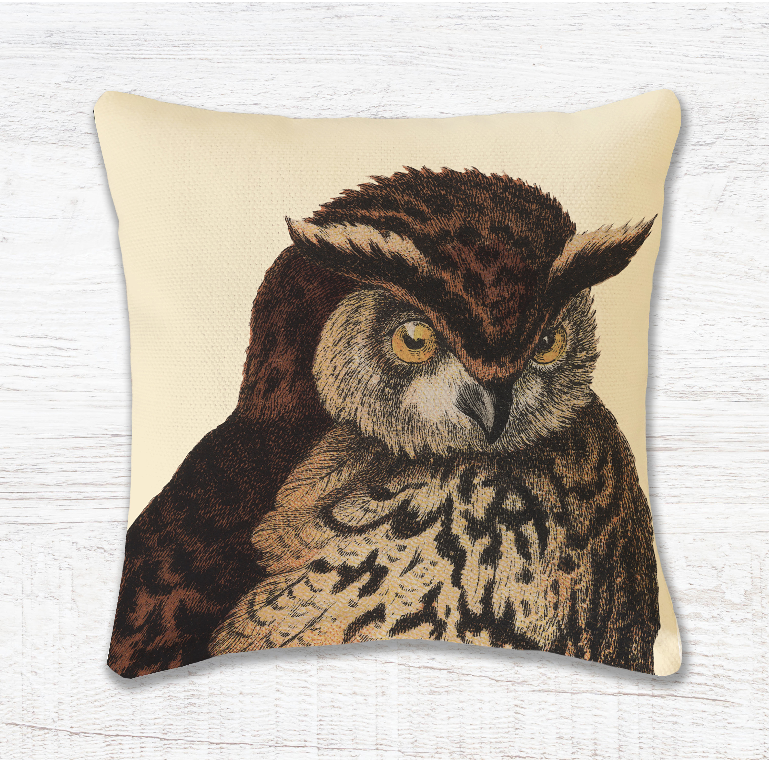 6"x6" Great Horned Owl Sachet filled with Maine Balsam or Lavender