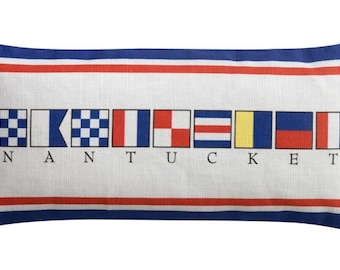 Nantucket Signal Flag Nautical Sachet 10x4.5 with Balsam or Lavender