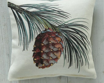 Larico Pine Sprig Scented Sachet: Maine Balsam or Lavender Filled Pillow (5x5)