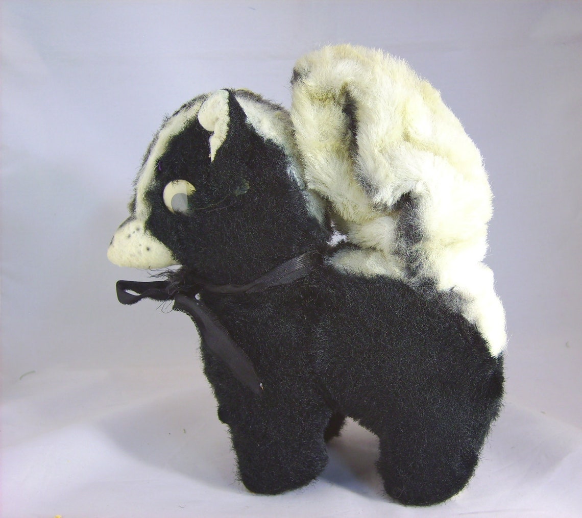 Skunk Stuffed Animal Vintage Collegiate Toys Personality Pets | Etsy