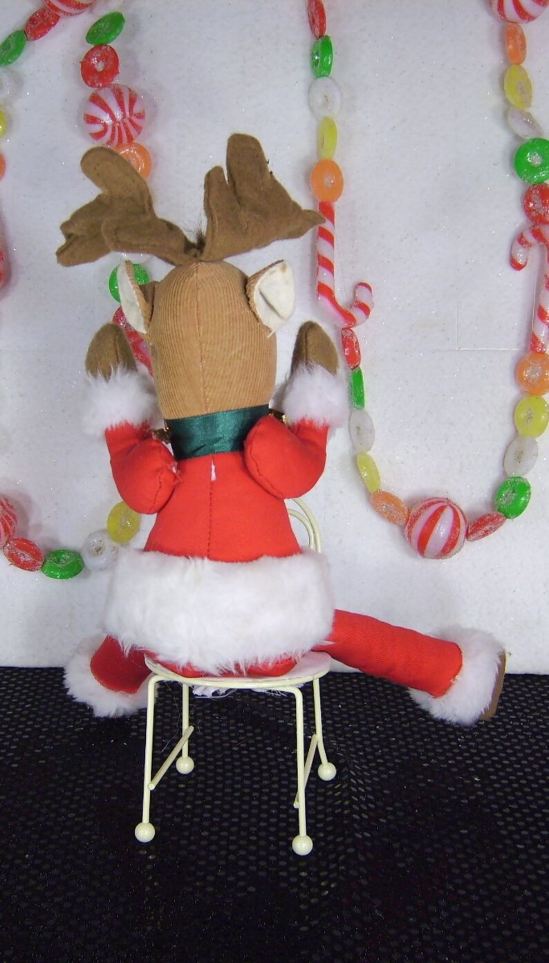 vintage stuffed rudolph