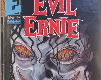 Evil Ernie 3 VF- Early Lady Death Appearance Highly Sought Brian Pulido Steven Hughes Eternity Comics Book Mar 1992 Modern Age Gift for Him