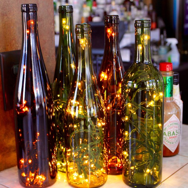 Wine Bottle Lamp Etsy