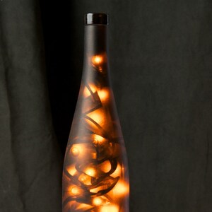 Striped Wine Bottle Light Set of 2 image 3