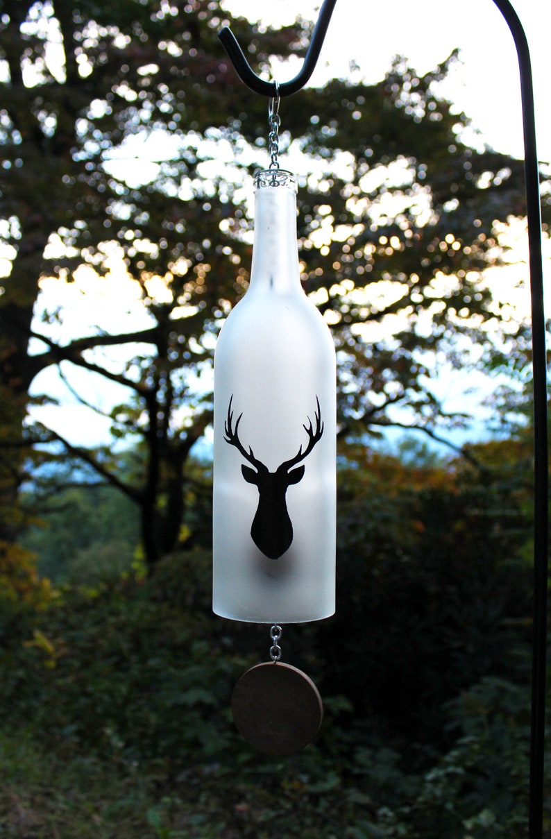 Stag Wine Bottle Wind Chime image 7