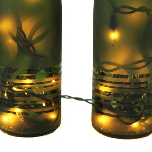 Striped Wine Bottle Light Set of 2 image 5