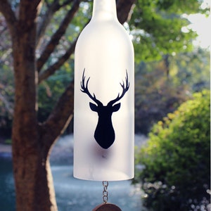 Stag Wine Bottle Wind Chime image 2