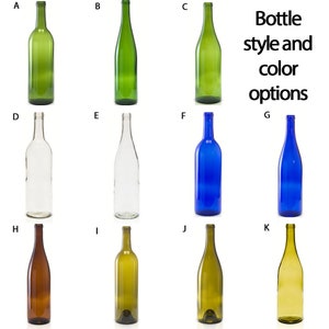 Striped Wine Bottle Light Set of 2 image 9