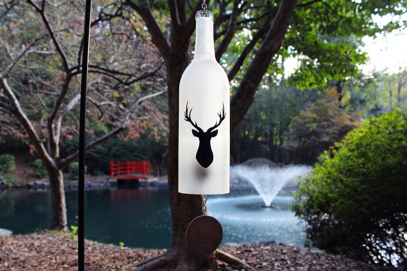 Stag Wine Bottle Wind Chime image 5