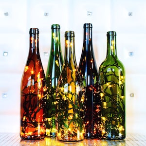 Lighted Wine Bottle Lamp image 1