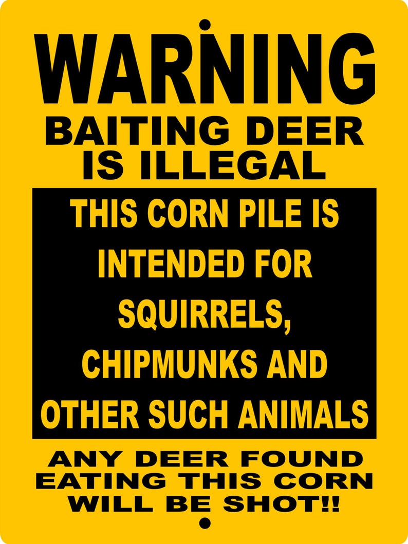 Deer Hunting Sign 9x12 ALUMINUM Etsy