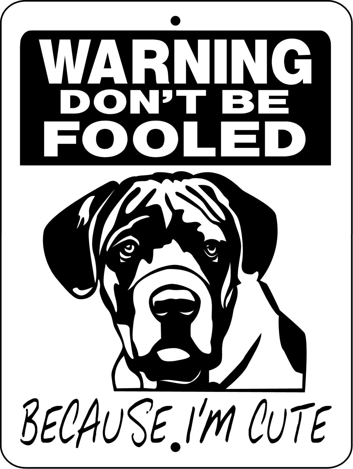 CANE CORSO Dog Sign 9x12 Aluminum Etsy