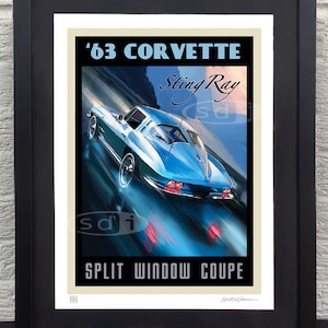 Buy Corvette Stingray 1963 Vector File Online in India 