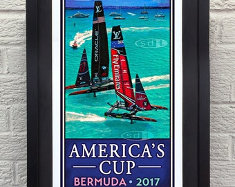 America's Cup sailing fine art print 2017