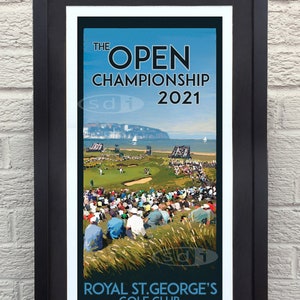 The Open, British Open, 2021 Royal St Georges Golf art golf gift sports poster print painting