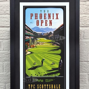 Phoenix Open TPC Scottdale Golfgeschenk Sport Golfkunst Poster Druck Malerei