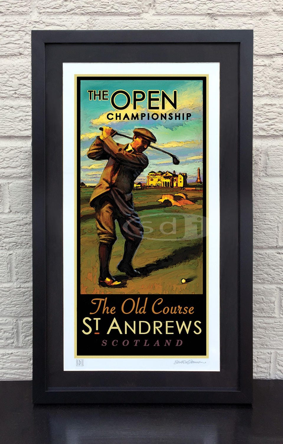 St. Andrews Old Course Golf Art Print: British Open Poster - Etsy