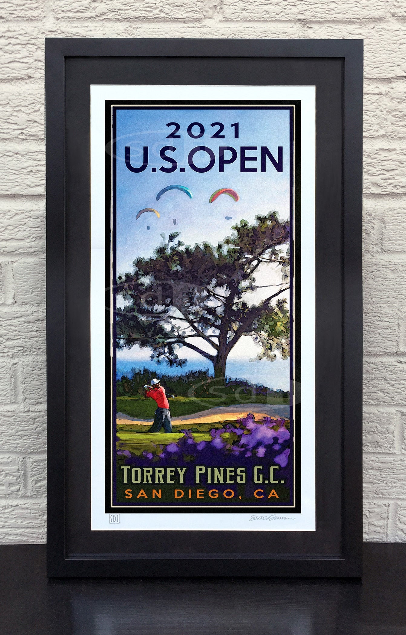 2022 At Brookline Golf Gift Sports Golf Art Poster Print image