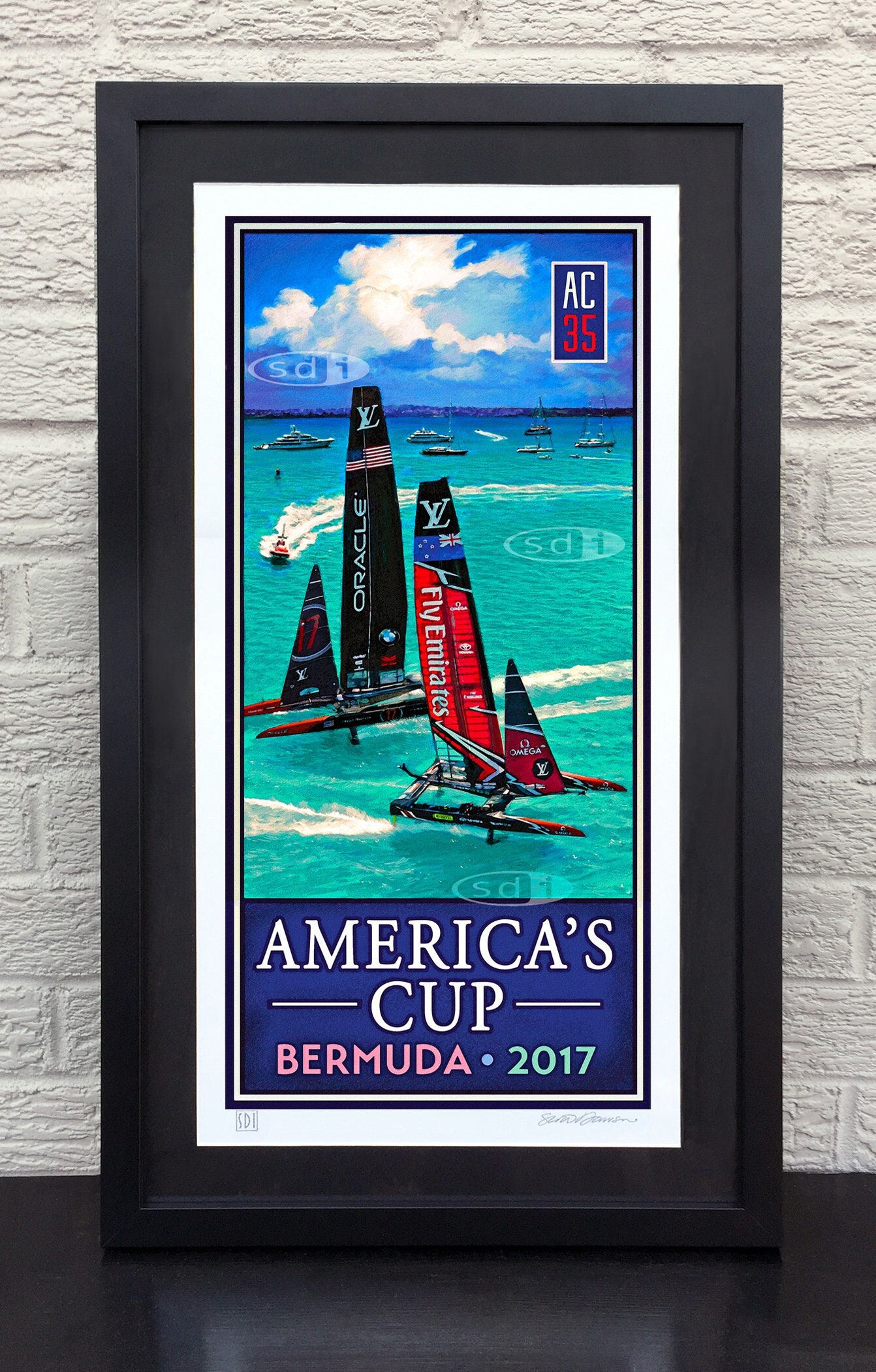 America's Cup sailing fine art print 2017