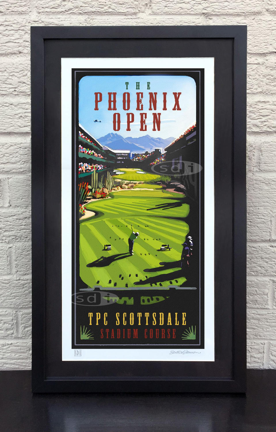 Phoenix Open TPC Scottdale Golf Gift Sports Golf Art Poster